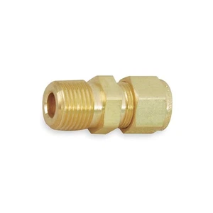 PARKER 8-4 FBZ-B Connector,Brass,CPIxM,1/2Inx1/4In 1PZW7 - Picture 1 of 1