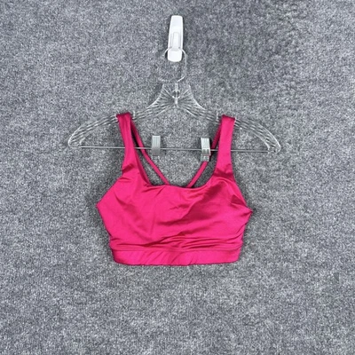 Athleta Sports бюстгальтер женщин XXS розовый пурпурный с ремешками Athletic тренировки выдох блеск - Изображение 1 из 4