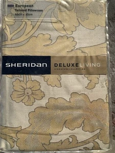 SHERIDAN GLENMARA YELLOW EURO PILLOWCASE - Picture 1 of 3