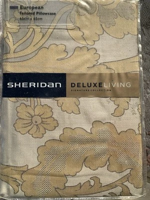 SHERIDAN GLENMARA YELLOW EURO PILLOWCASE - Image 1 of 3