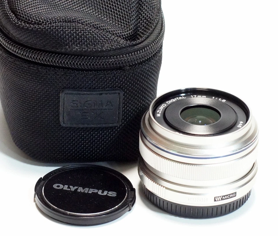 Olympus M.Zuiko Digital 17mm f/1.8 Fixed Lens Silver Finish - Image 1 of 4