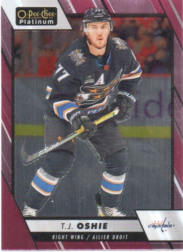 23-24 2023-24 OPC Platinum T. J. Oshie MATTE PINK #66-Capitals - Image 1 of 1