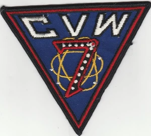 Vietnam vintage USN US Navy CVW-7 Carrier Air Wing 7 patch - Picture 1 of 2