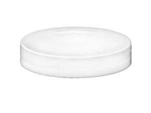 70/400 WHITE Straight Smooth Cap/lid (qty 48)  BRAND NEW - Picture 1 of 2