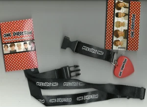 ONE DIRECTION logo/black 2012 OFFICIAL merchandise LANYARD collectable 1D - Imagen 1 de 3