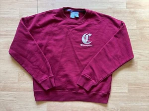 Champion Kids Boys Sweater Size Small Red Logo Hoodie Pullover Jumper - Picture 1 of 11