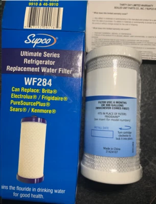 NEW Supco Ultimate Series Refrigerator Water Filter WF284 Kenmore Frigidaire - Image 1 of 2