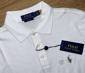 Polo Ralph Lauren Men's White S/S Classic Fit Polo Shirt Size S NWT $110 Cotton