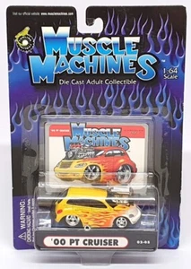 Muscle Machines 1/64 Scale 71161 02-05 - 2000 Chrysler PT Cruiser - Yellow - Picture 1 of 5