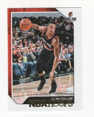 2018-19 PANINI HOOPS BASKETBALL WINTER CJ McCOLLUM PORTLAND TRAIL BLAZERS #178 - Image 1 of 2