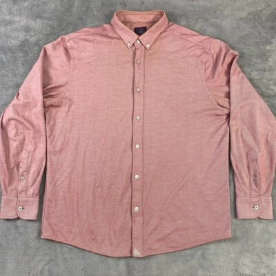 UNTUCKit Shirt Mens XL  Red Button Down Coolmax Cotton Preppy Casual Business - Image 1 of 4