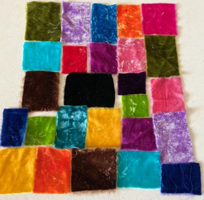 Silk Velvet Scraps Velvet Fabric Swatches Velvet Pieces Velvet Ribbon Velvet - Image 1 of 4