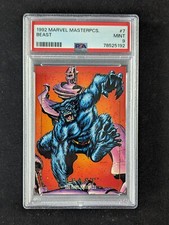 1992 Marvel Masterpieces #7 Beast PSA 9 MINT