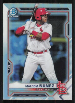 2021 Bowman Chrome Draft Refractors #BDC56 Malcom Nunez - Image 1 of 2