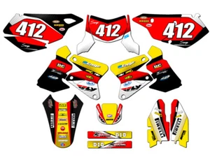 2005-2023 DRZ 400 RICOCHET Yellow Senge Graphics Kit Compatible with Suzuki - Bild 1 von 10
