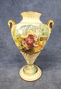 Capodimonte Florentine Hand Painted Cherubs 12.5"hx8" Globe Vase/Urn Italy u-10A - Picture 1 of 7