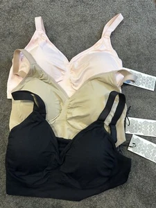 BNWT Bella Bodies 3 Pack Ultimate Adjustable Travel Bra Extra Voluptuous XXL - Picture 1 of 4