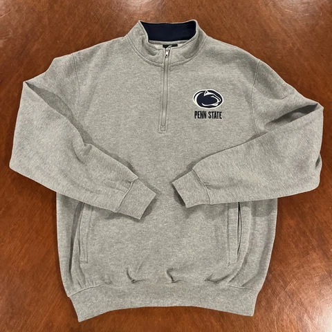 Colosseum Pullover Men's Quarter Zip Penn State University Lions Long Sleeve M Cover