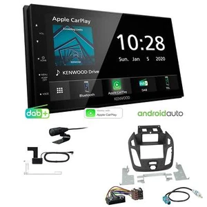 Kenwood Radio Apple CarPlay für Ford Tourneo Transit Connect schwarz mit Display - Bild 1 von 6