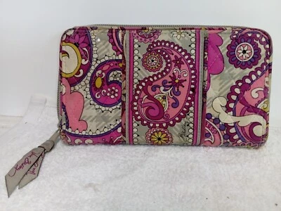 Vera Bradley Gray And Paisley Quilted Purse - Image 1 of 4