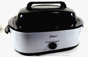 Oster Roaster Oven 18 Quart Silver CKSTRS18-VHD-V Self-Basting Lid