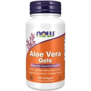 NOW Foods Aloe Vera 10,000 mg 100 Softgels, Digestive Health, Healing Process - Picture 1 of 1