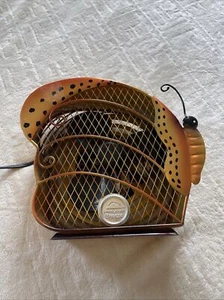 Himalayan Breeze Metal Butterfly Shaped Decorative 2 Speed Fan 9” Tall - Picture 1 of 8