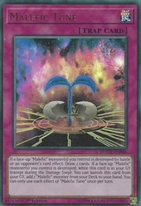 YGO-4x-Near Mint-Malefic Tune - DUOV-EN046 - Ultra Rare - 1st Edition-Duel Overl - Picture 1 of 1