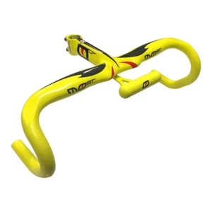 Pinarello Most Talon One Piece Integrated Handlebar - Yellow Carbon 1 Piece - Picture 1 of 8