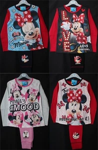 MINNIE MOUSE Girl's DISNEY Pyjamas /PJs in a Choice of 4 Styles Sizes 4-10 Years - Picture 1 of 60