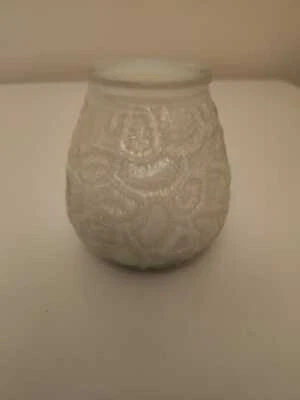 Candle In White Glass Jar - Image 1 of 4