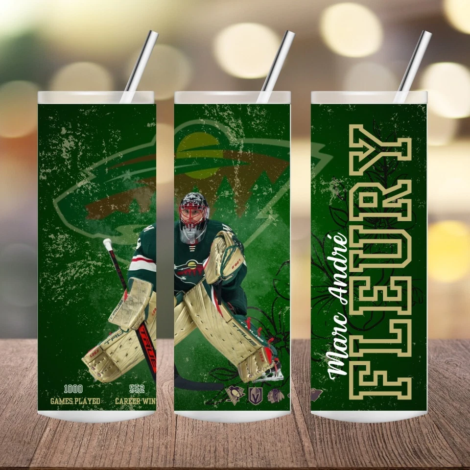 Taza de café Marc-André Fleury MINESOTA WILD 20 oz regalo perfecto para aficionados al hockey  Foto 1 de 4