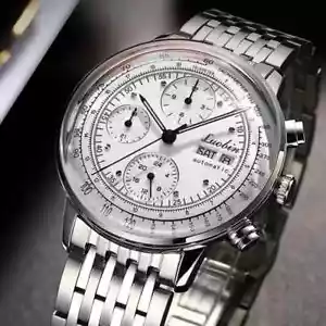LUOBIN Mens Watch Luxury Automatic Watch For Men Chronograph Date Watch Mens - Picture 1 of 5