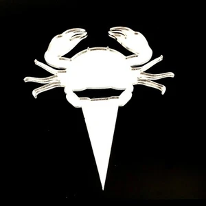 Kuchen- & Cupcake-Topper in Krabbenform, viele Farben & Größen, einfach oder graviert - Bild 1 von 5