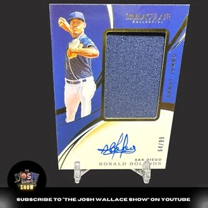 2020 Panini Immaculate “Debut Jumbo” Ronald Bolanos PATCH AUTO RC 64/99 - Picture 1 of 3