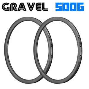 AIRWOLF 700C Carbon Gravel Rim 28mm Cyclocross Road Bike Rims Tubeless Ready - Bild 1 von 16