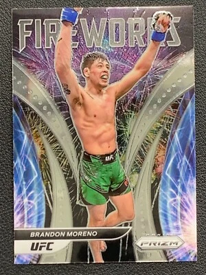 Brandon Moreno 18 Fireworks Prizm UFC 2022 Panini - Image 1 of 4