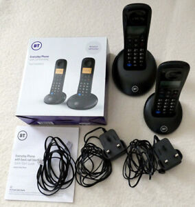 BT EVERYDAY CORDLESS PHONE TWIN SET PACK WITH CALL BLOCKER -  BOXED