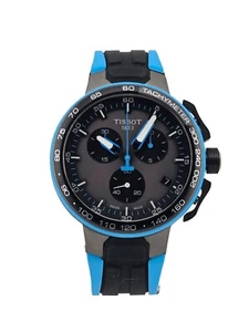 Tissot T-Race Blue Chronograph Silicone Strap Men's Watch - T111.417.37.441.05 - Picture 1 of 4