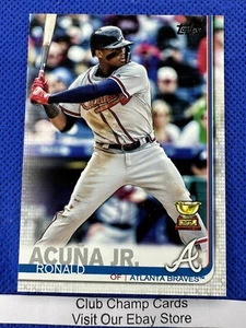 2019 #1 Ronald Acuña Jr Topps Serie 1 novato de béisbol All Star Atlanta Braves - Imagen 1 de 2