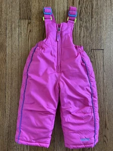 Pacific Trail Girl's Ski Bib Overalls Pink Blue Green Snow Outerwear Kids 12M - Picture 1 of 5