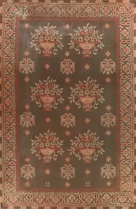 Large Rug 11x16 ft.Antique Savonnerie Oriental Handmade Wool Living Room Carpet - Picture 1 of 12