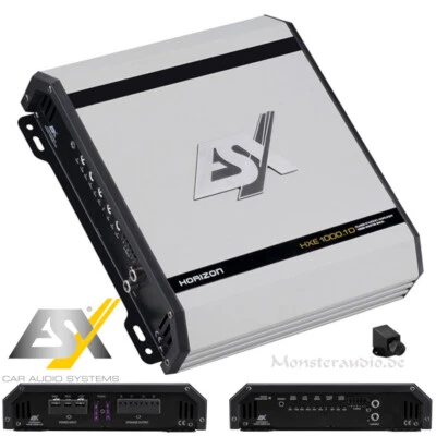 ESX Horizon 1000 Watt 1-Kanal Verstärker digital Endstufe Monoblock HXE1000.1D - Bild 1 von 2