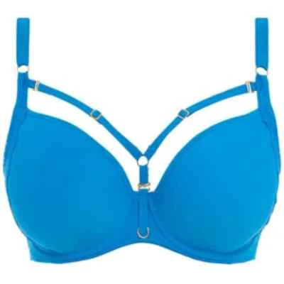 NWT Freya Temptress Moulded Plunge Bra - Med Blue - 32FF - Image 1 of 4