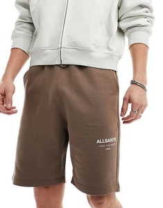 AllSaints ‘Underground’ Sweats Shorts Firepit Brown - XL BNWT RRP £89 - Picture 1 of 7