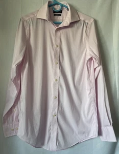 Camisa Lauren Ralph Lauren Calce Ajustado Sin Hierro Abotonada Rosa Para Hombres 14.5 32/33 - Imagen 1 de 6