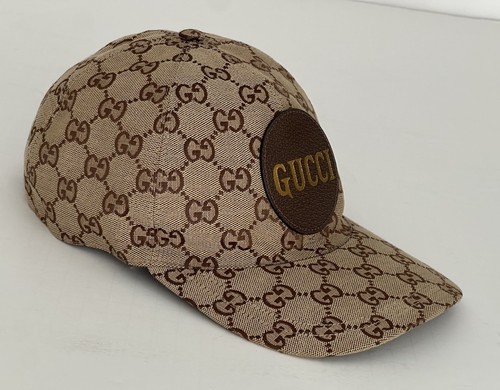 Cappello Berretto Baseball Gucci Stampa GG Marrone L (59 cm) Made in Italy 576253 Nuovo con etichette