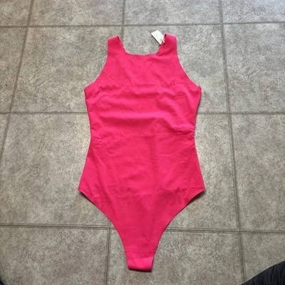 NEW With Tag AMERICAN EAGLE AERIE SMOOTHEZ Sleeveless BODY SUIT ~ Pink, SZ Small - Image 1 of 4