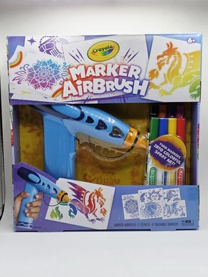 Kit de arte en aerosol con aerógrafo Crayola Marker con 8 marcadores lavables Foto 1 de 2