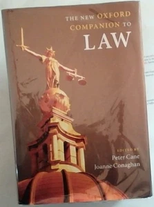Cane, Peter [Editor]; Co .. The New Oxford Companion to Law (Oxford Companions) - Foto 1 di 1